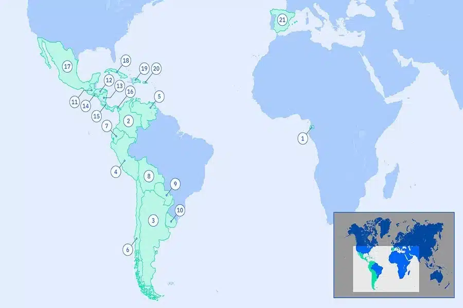 Seterra Spanish Speaking Countries