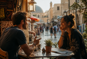 Travel changes the setting in which people talk